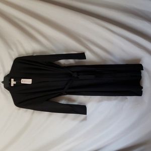 NEW Philosophy Republic Clothing Black Belted Duster